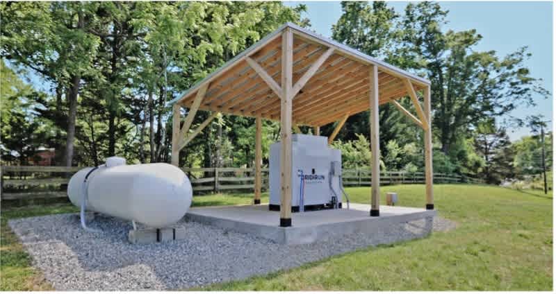 Outdoor propane and generator